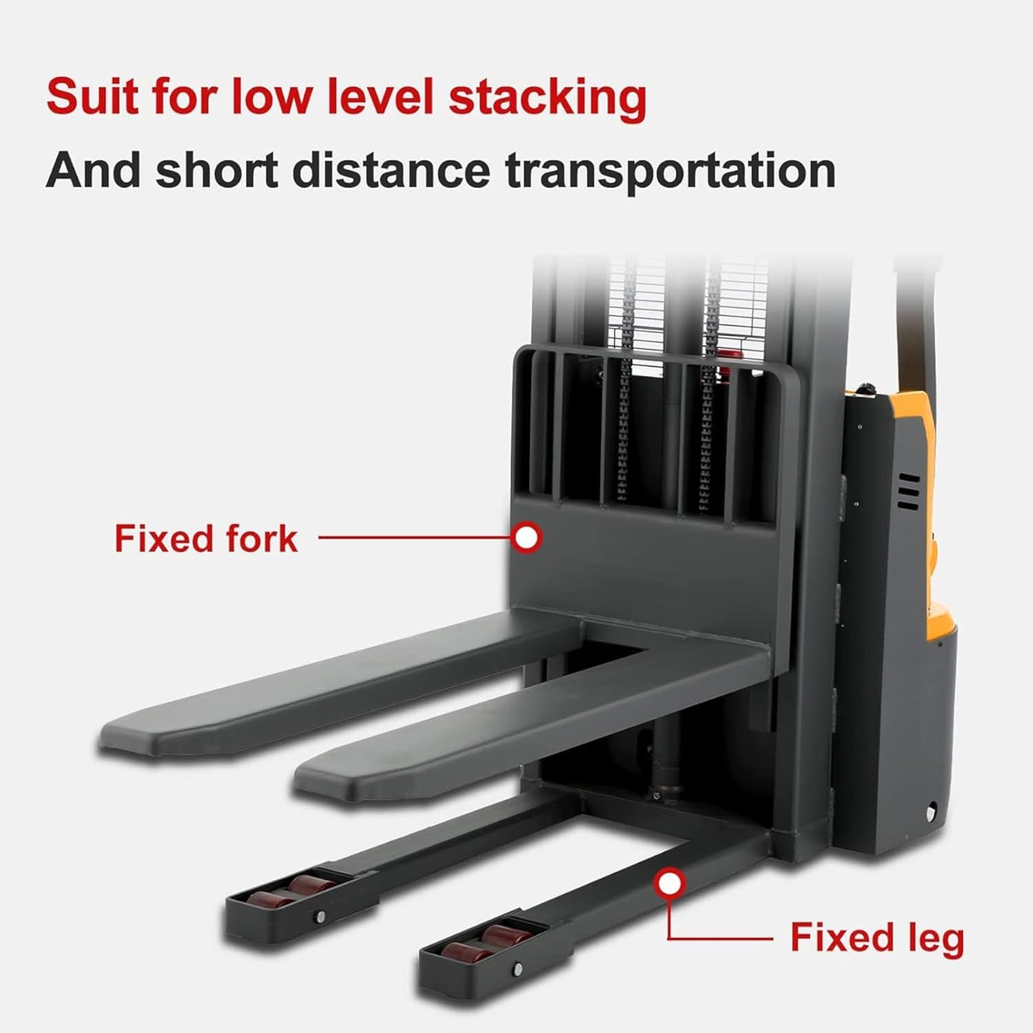Full Electric Pallet Truck 1000kg 2000kg Walking Electric Stacker