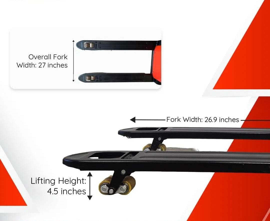 4400lbs Electric Pallet Jack –Lead acid battery