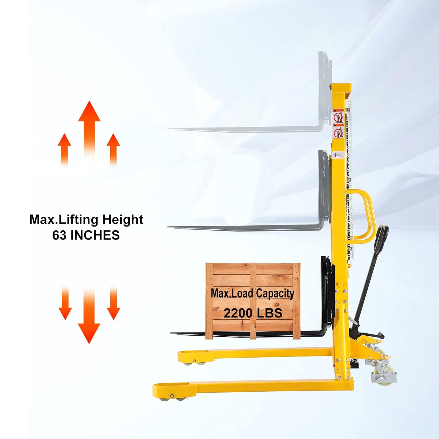 Wided Leg Hand Pallet Stacker