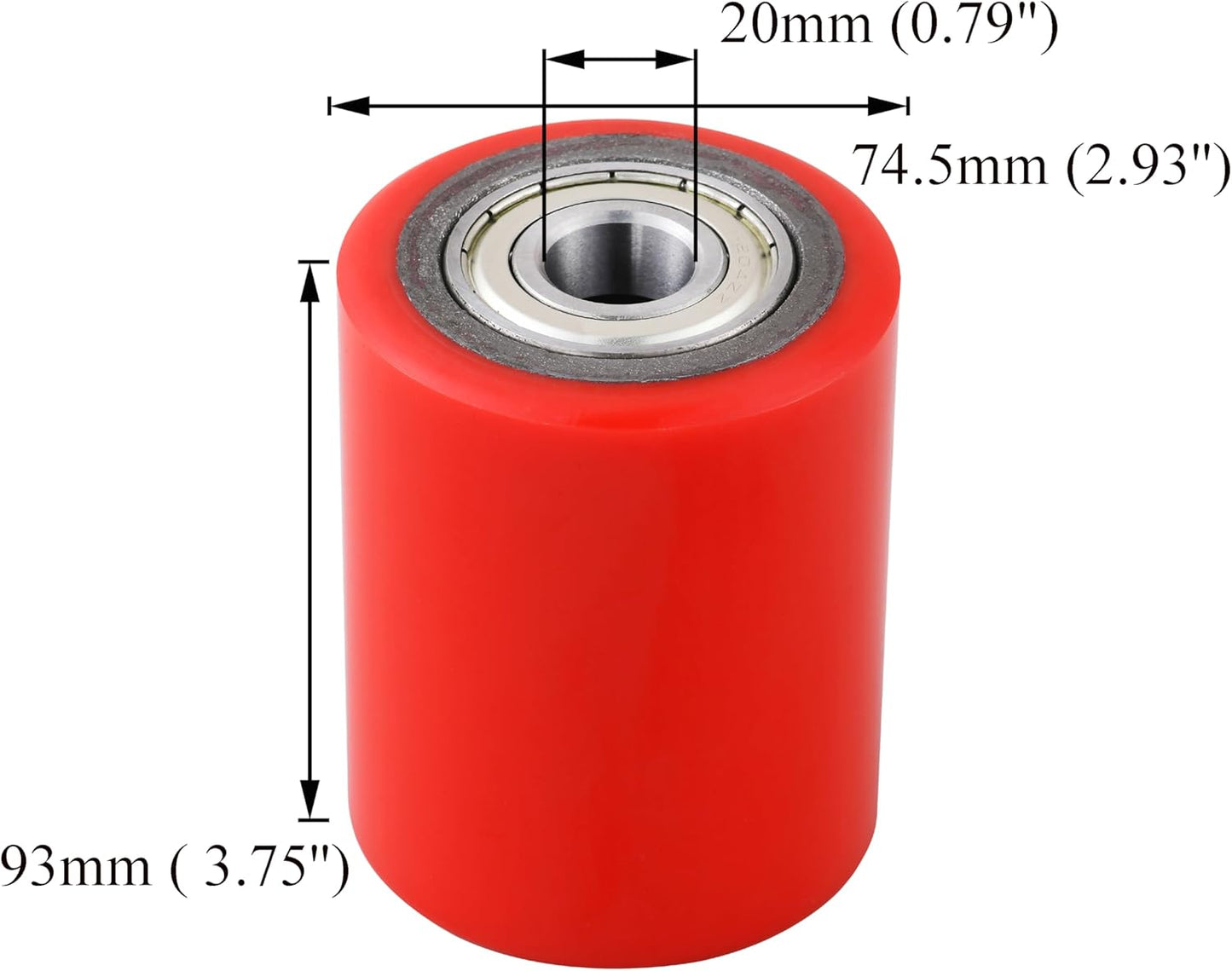 A Pair of Pallet Jack/Truck Wheels with Pre-Installed Bearings