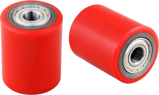 A Pair of Pallet Jack/Truck Wheels with Pre-Installed Bearings