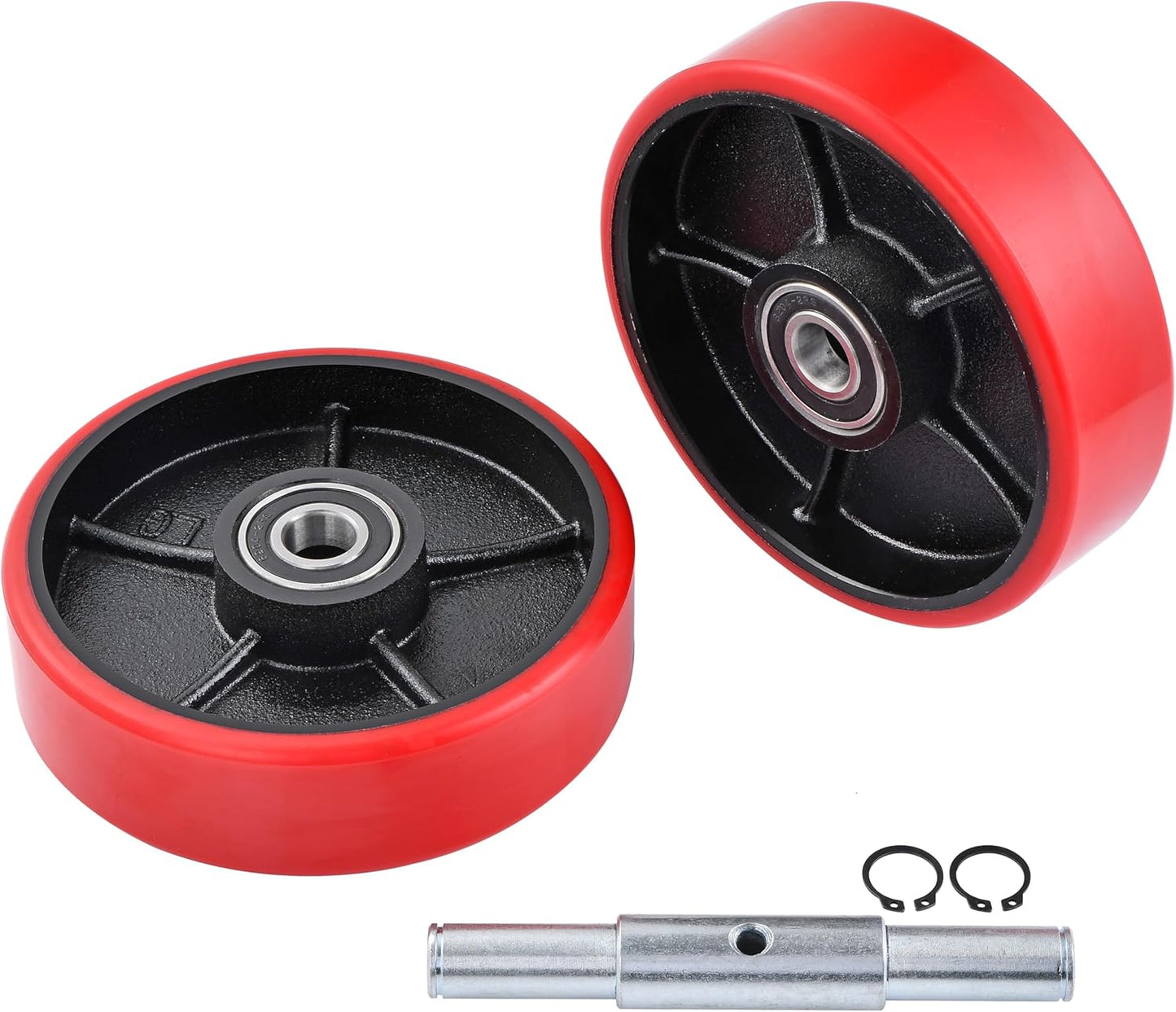 A Pair of Pallet Jack Steering Wheels Set