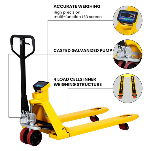 Premium 2500KG Weighing Scale Pallet Truck
