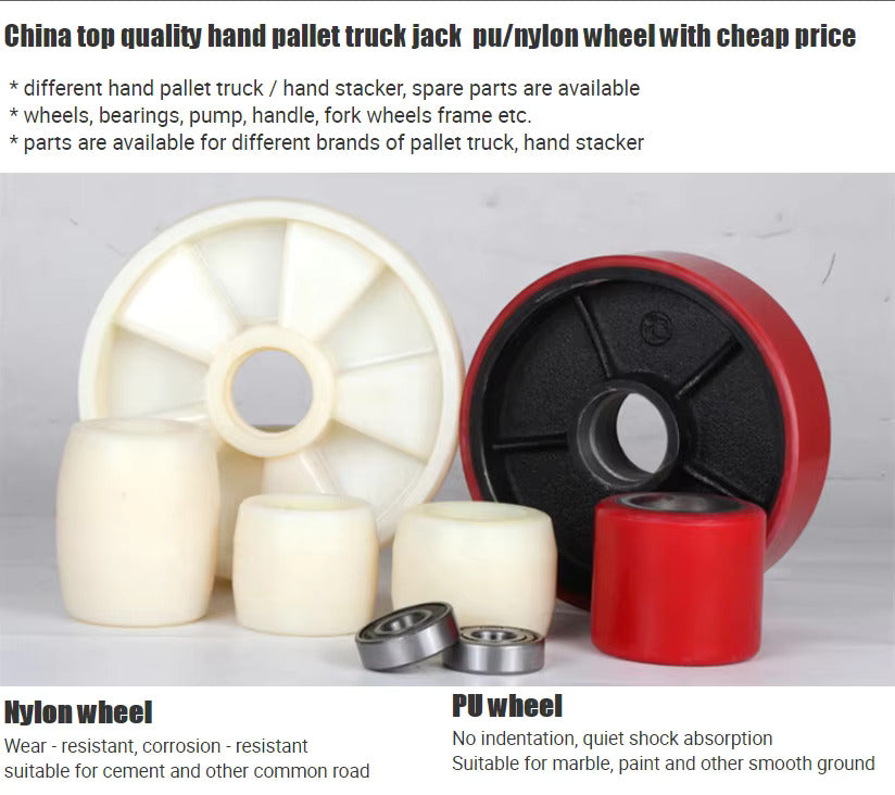 Hand Pallet Jack /Truck Poly Urethane Wheels Set