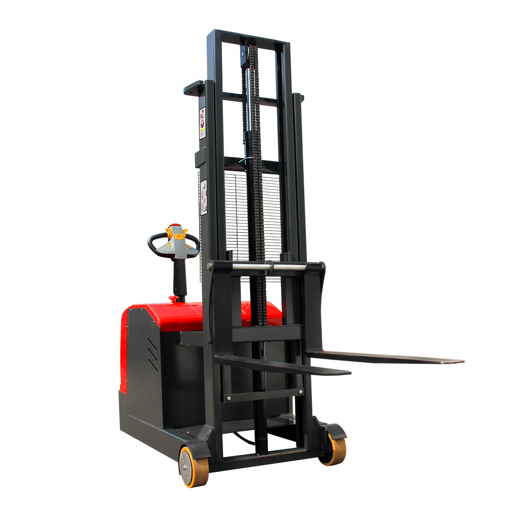 Station Driving Balanced Stacker Truck