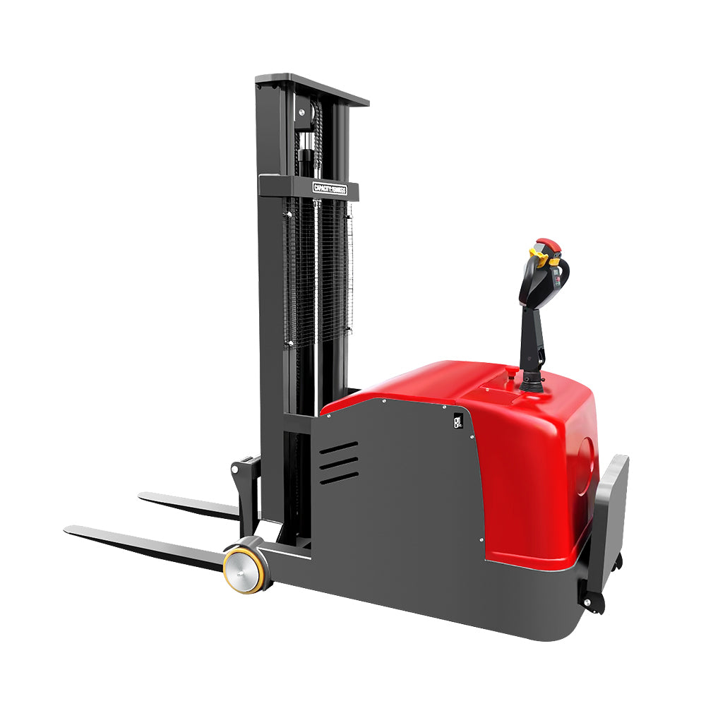 Station Driving Balanced Stacker Truck