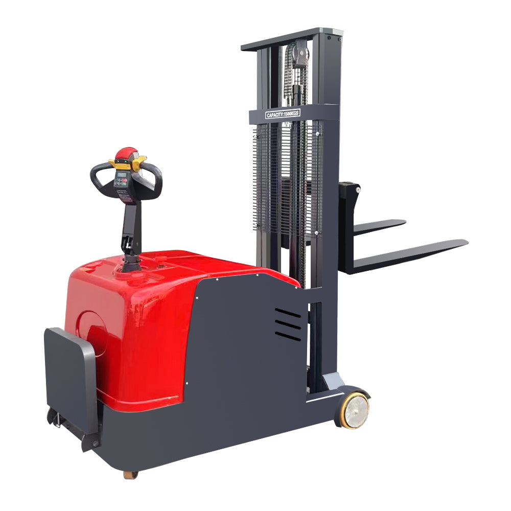 Station Driving Balanced Stacker Truck