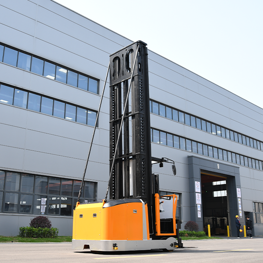 3 way Electric Pallet Stacker Man up Type Reach Stacker with 10 Meter Lifting Height