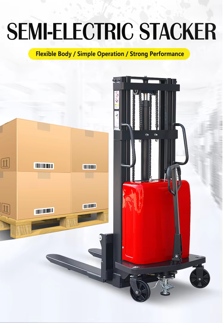Hydraulic Pallet Semi Electric Stacker