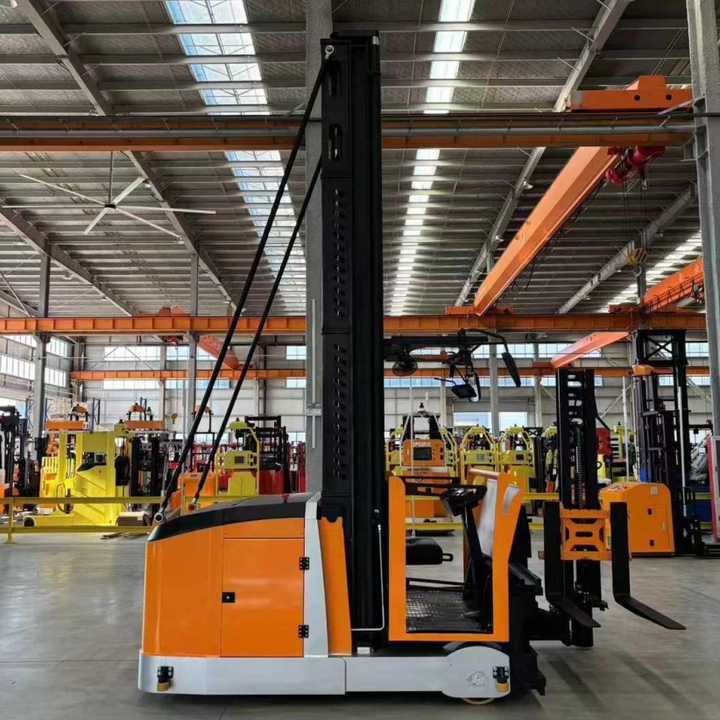 3 way Electric Pallet Stacker Man up Type Reach Stacker with 10 Meter Lifting Height
