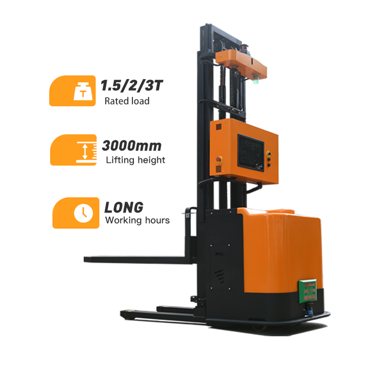 Pallet Stacker Industrial Robot Automated Guided Vehicle Forklift Truck AMr AGV