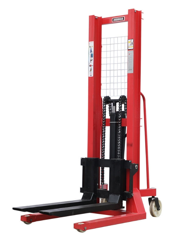 Hand Pallet Stacker Short high lift truck for warehouse