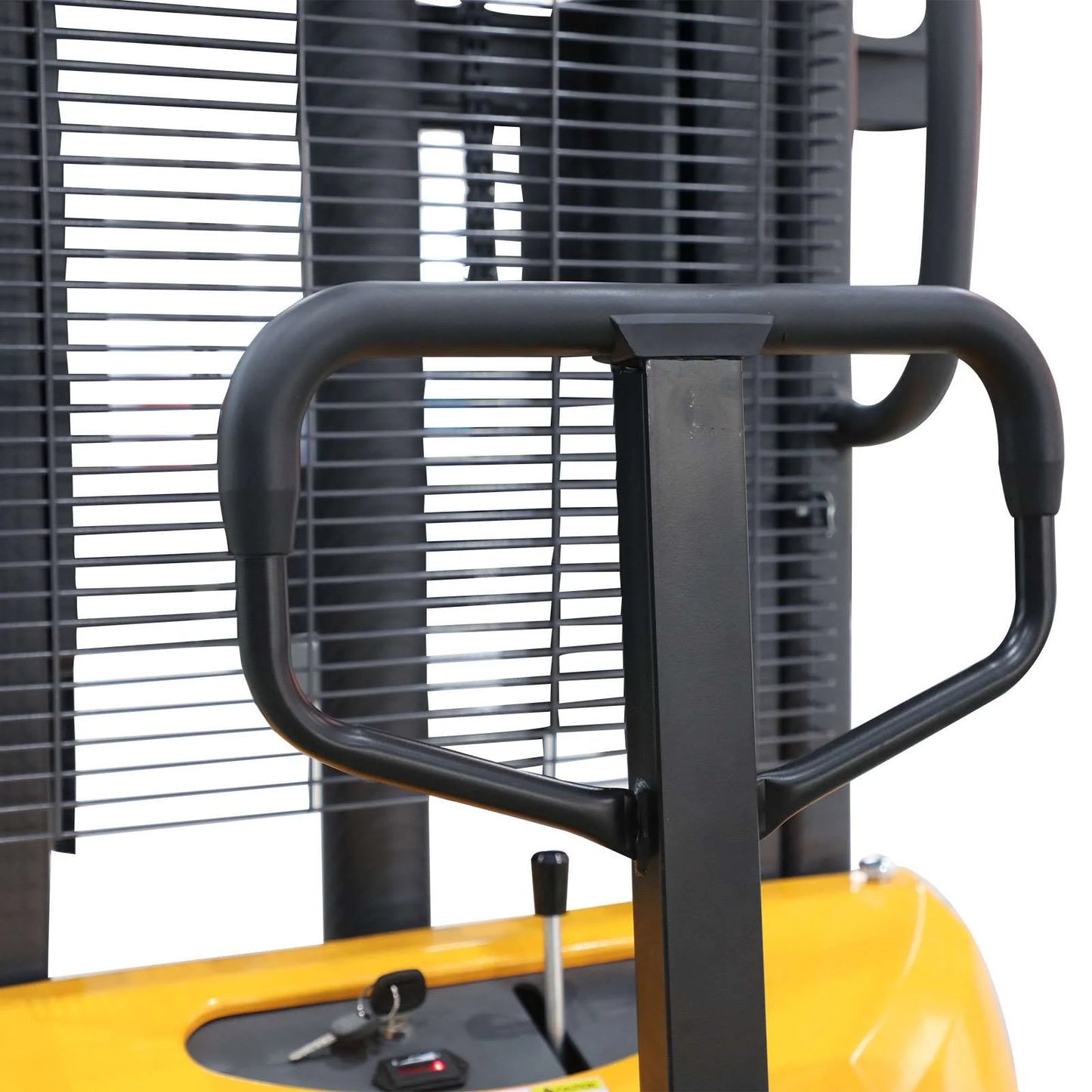 Semi-Electric Straddle Stacker 3300 lb Adjustable Forks
