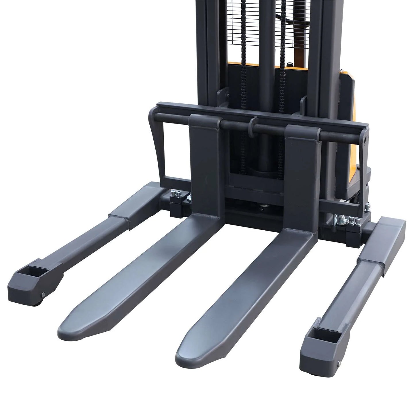 Semi-Electric Straddle Stacker 3300 lb Adjustable Forks
