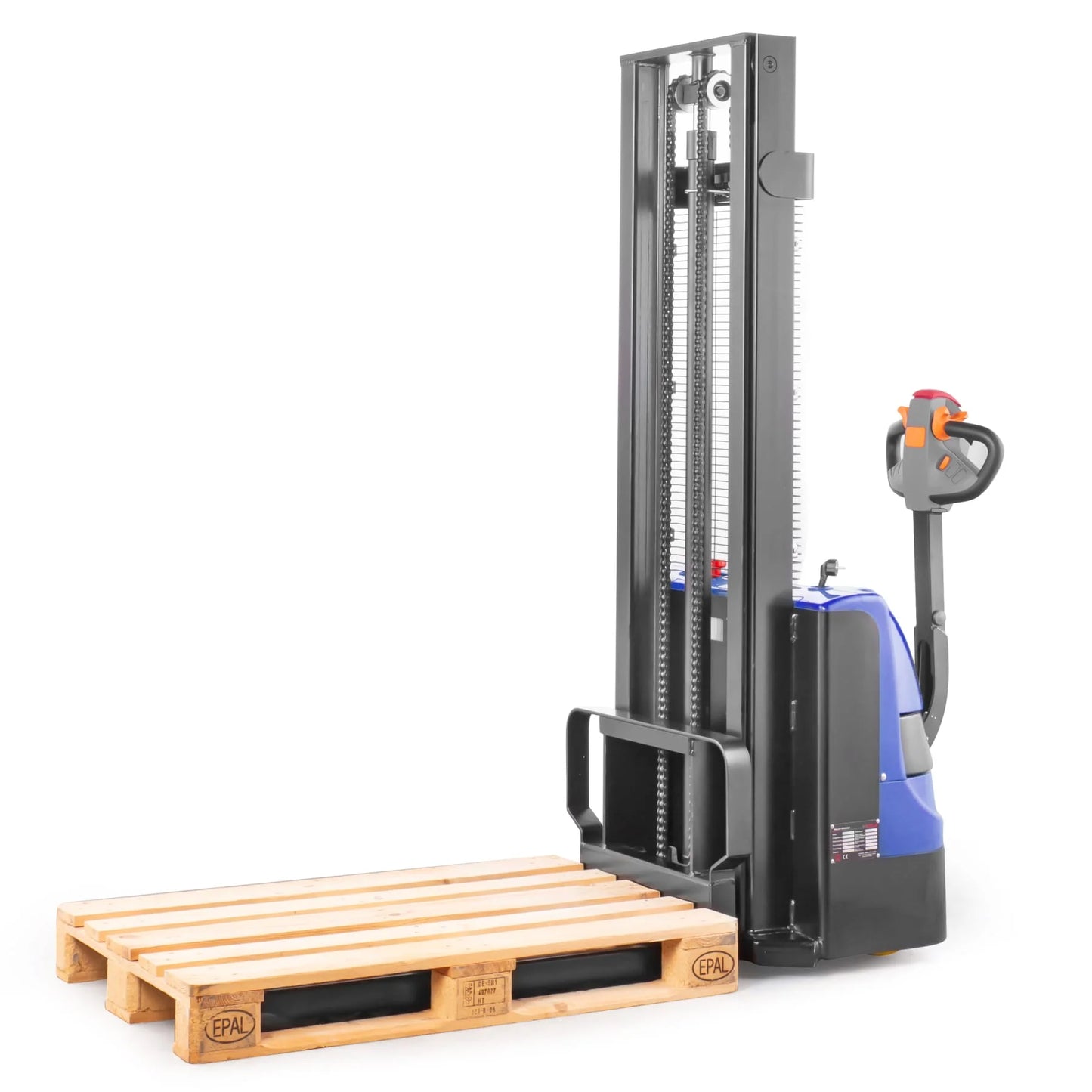 Electric Pallet Stacker high lift truck for 1.6M, 2M,2.5M,3M,3.5M