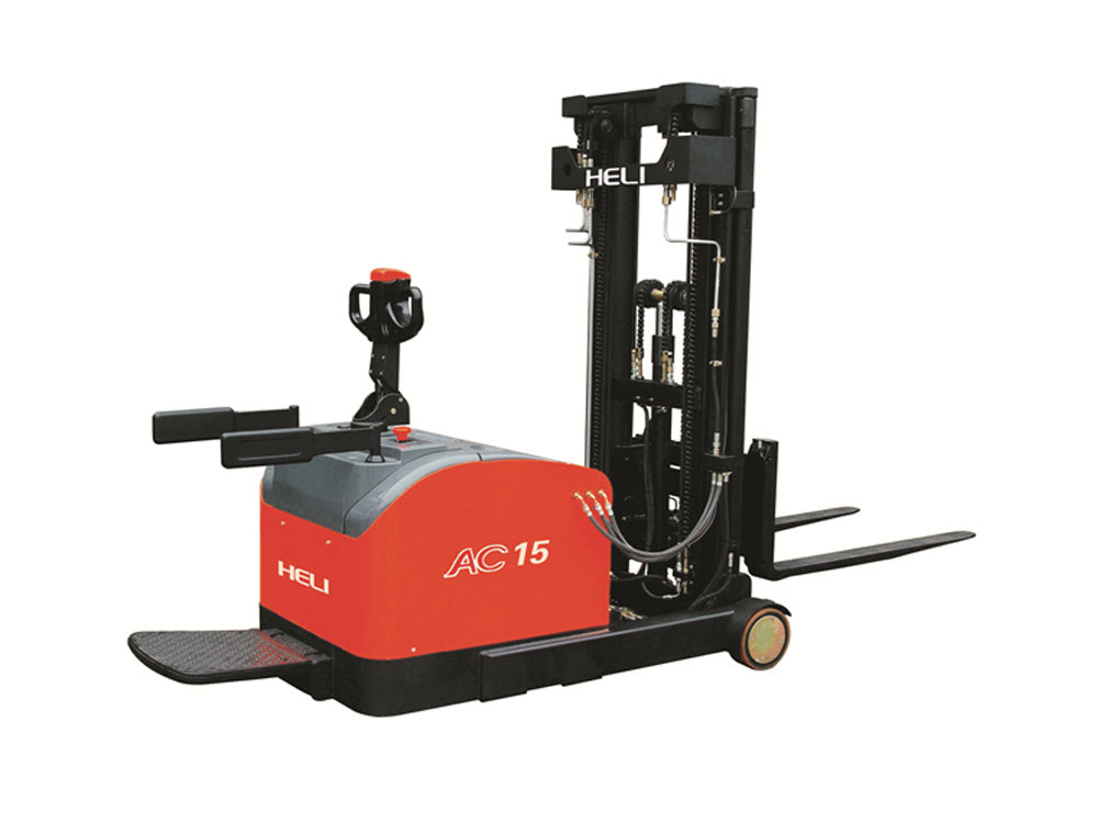 Carretilla retráctil eléctrica de 1,2 a 1,5 toneladas