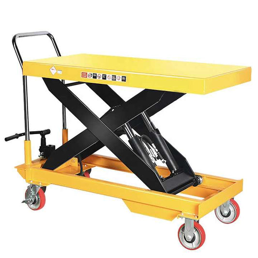 Double Scissor Lift Table Cart
