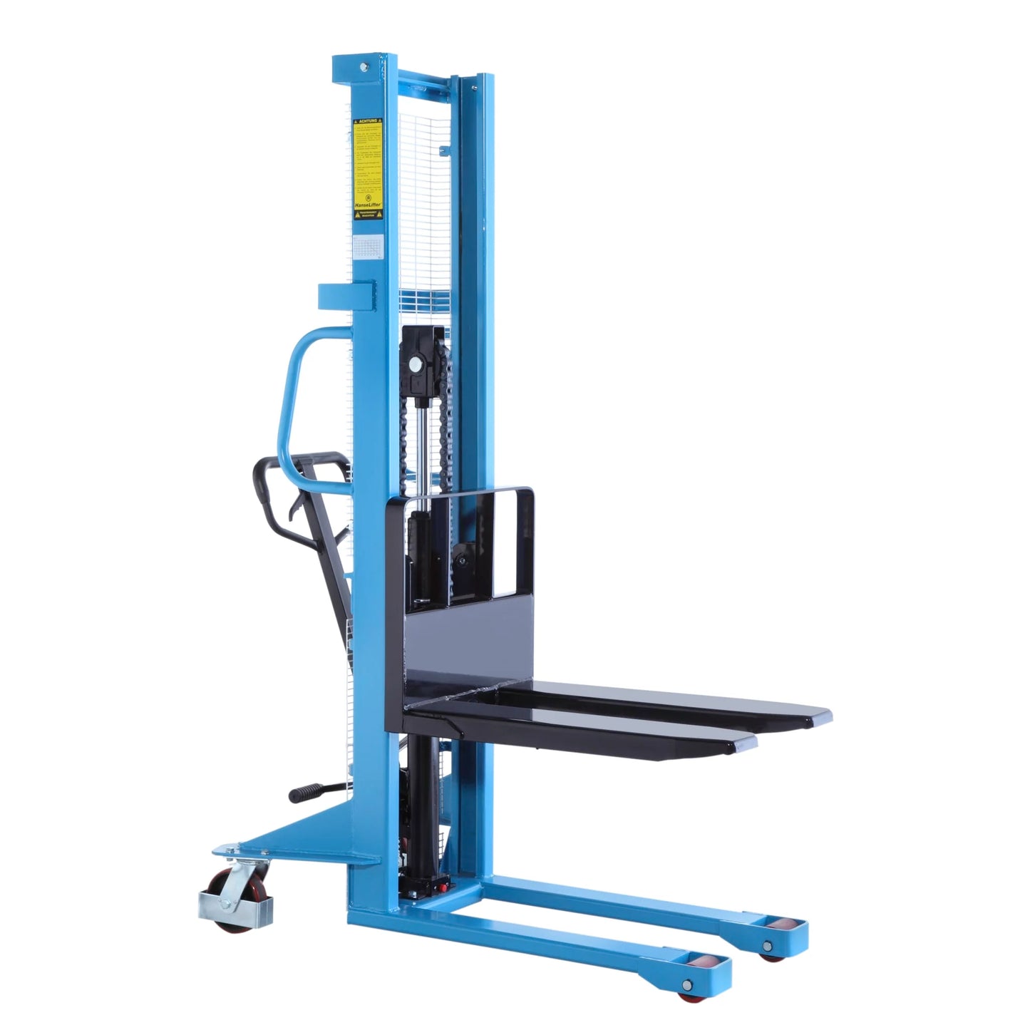 Hand Pallet Stacker Short high lift truck with 800 mm forks