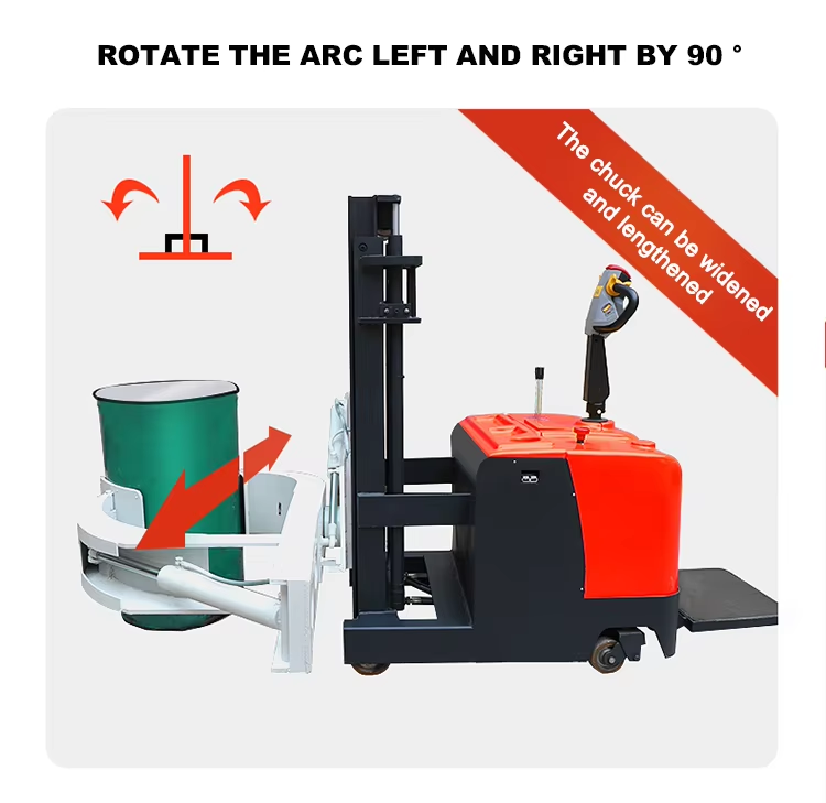 Reach Stacker with Customized Clamp