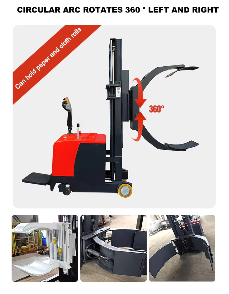 Reach Stacker with Customized Clamp