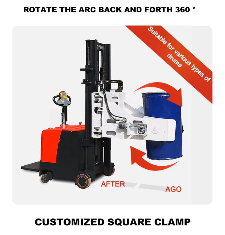 Reach Stacker with Customized Clamp