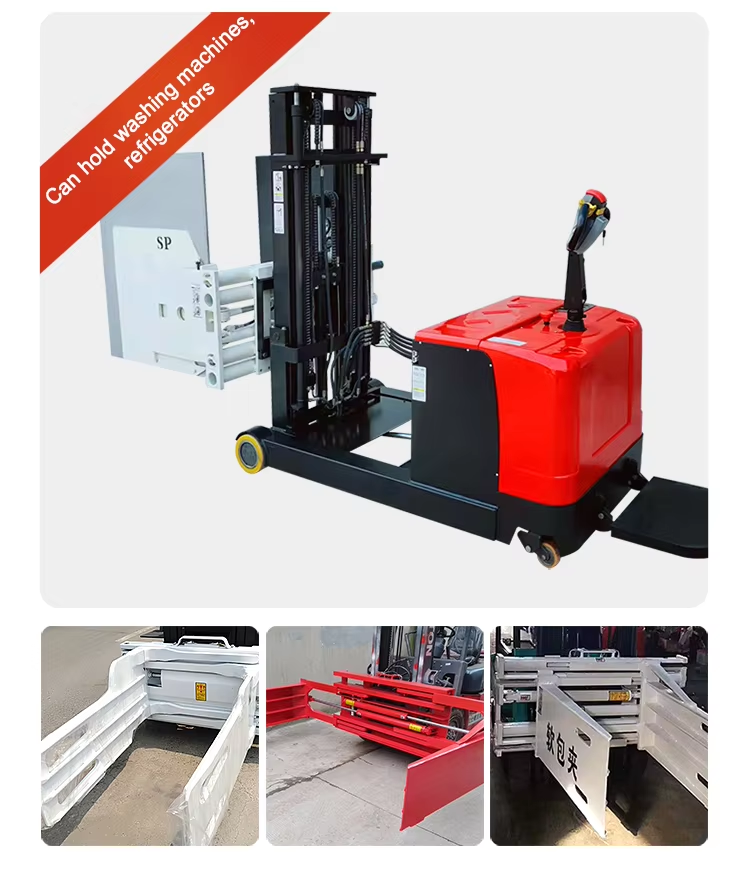 Reach Stacker with Customized Clamp