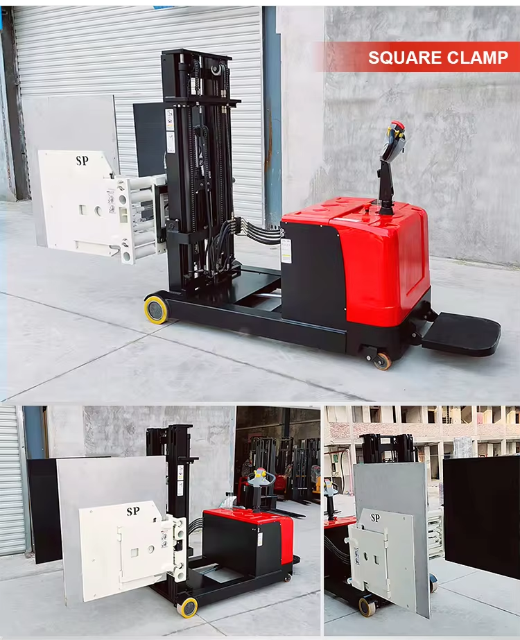 Reach Stacker with Customized Clamp