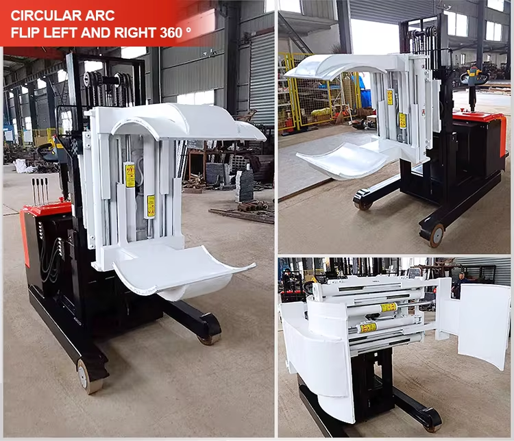 Reach Stacker with Customized Clamp