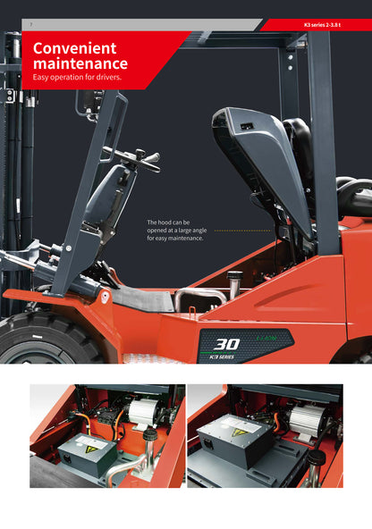Seated Type Counterbalanced Electric Forklift Truck