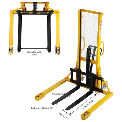 Wided Leg Hand Pallet Stacker