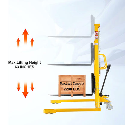 Wided Leg Hand Pallet Stacker