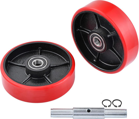 A Pair of Pallet Jack Steering Wheels Set