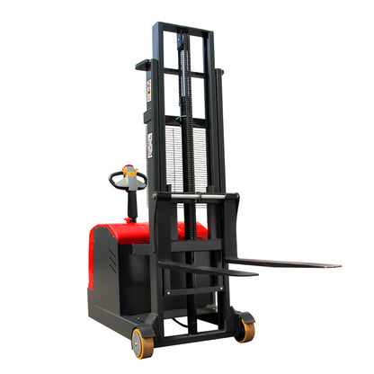 Station Driving Balanced Stacker Truck