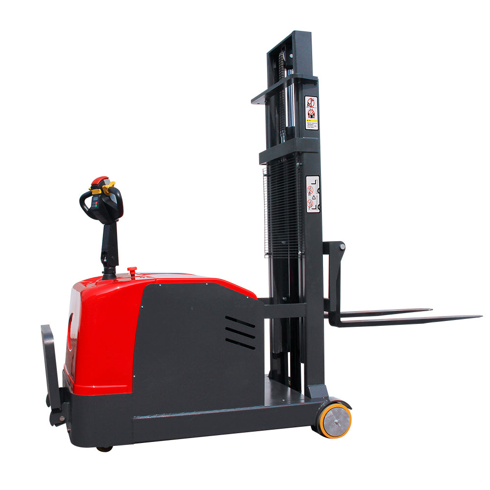 Station Driving Balanced Stacker Truck
