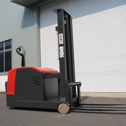 Station Driving Balanced Stacker Truck