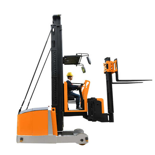 3 way Electric Pallet Stacker Man up Type Reach Stacker with 10 Meter Lifting Height