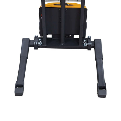 Semi-Electric Straddle Stacker 3300 lb Adjustable Forks
