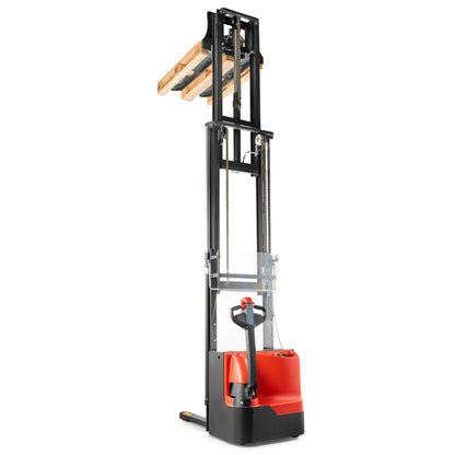 Electric walkie stacker high lift height stacker