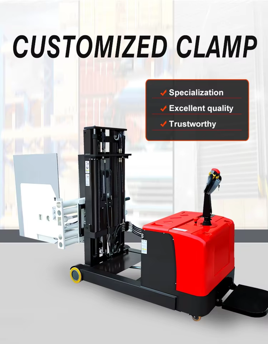 Reach Stacker with Customized Clamp